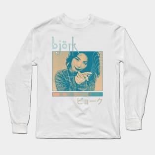 Björk >>>> Aesthetic Fan Art Design Long Sleeve T-Shirt